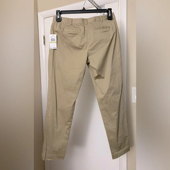 NWT MICHAEL Michael Kors Khaki Pants Size 4 - Picture 2 of 7